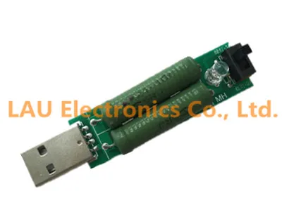 USB мини разрядный нагрузочный резистор 2 а/1 А с переключателем 1 зеленый светодиод