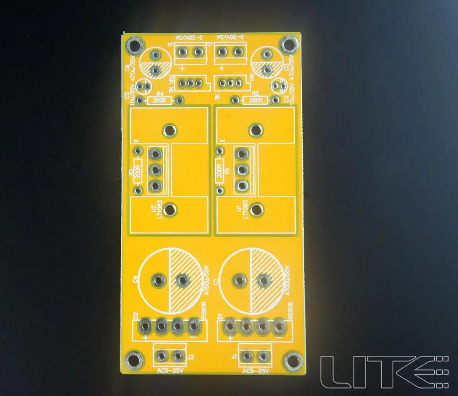 Free shipping 1pcs A-19 regulated power supply board 5V ~ 20V adjustable blank board PCB
Free shipping 1pcs A-19 regulated power supply board 5V ~ 20V adjustable blank board PCB