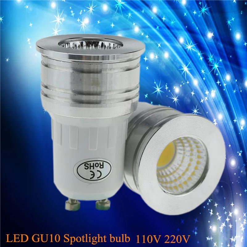 Фото 10X MINI NEW led GU10 COB dimmable холодный белый теплый 6 Вт LED лампа для замены галогенной