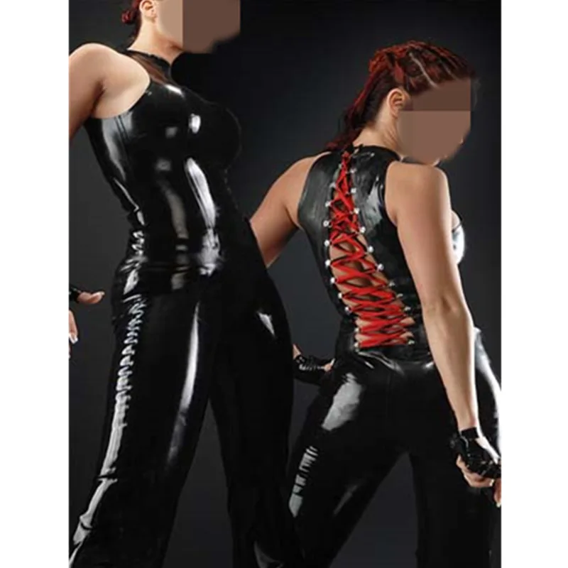 High Quality Sexy Womens Hollow Out lace up leather jumpsuits black paint catsuit for performance sexy bodysuit
High Quality Sexy Womens Hollow Out lace up leather jumpsuits black paint catsuit for performance sexy bodysuit