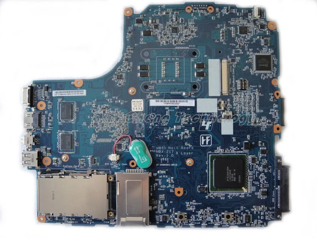 MBX 217 Laptop Motherboard For Sony M851 MBX-217 1P-0096501-8010 A1747079A REV 1.0 Mainboard
MBX 217 Laptop Motherboard For Sony M851 MBX-217 1P-0096501-8010 A1747079A REV 1.0 Mainboard