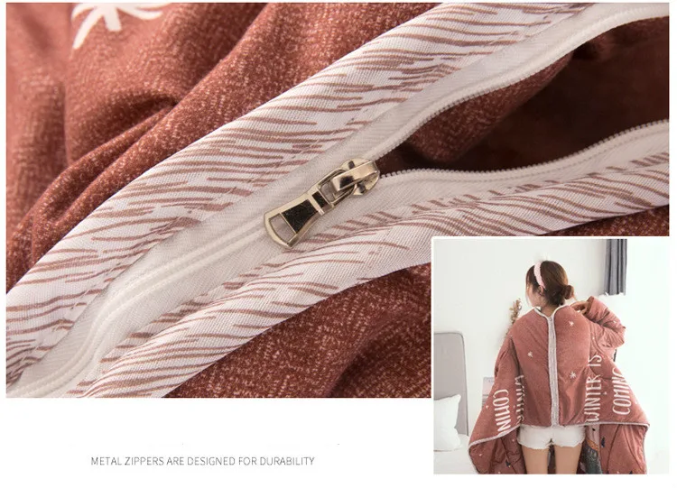 Winter Comforters Lazy Quilt with Sleeves Family Throw Blanket Hoodie Cape Cloak Nap Blanket Dormitory Mantle Covered Blanket
Winter Comforters Lazy Quilt with Sleeves Family Throw Blanket Hoodie Cape Cloak Nap Blanket Dormitory Mantle Covered Blanket