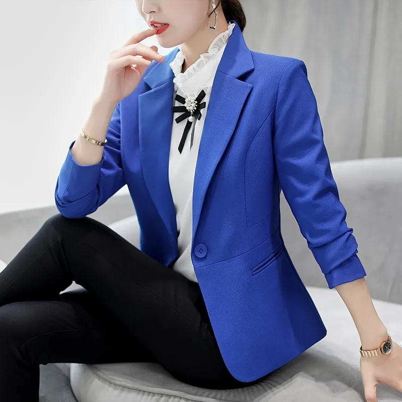 PEONFLY Women Solid Color Office Suits Elegant Notched Blazer Coat Fashion Single Button Female Casual Jacket Autumn Winter
PEONFLY Women Solid Color Office Suits Elegant Notched Blazer Coat Fashion Single Button Female Casual Jacket Autumn Winter