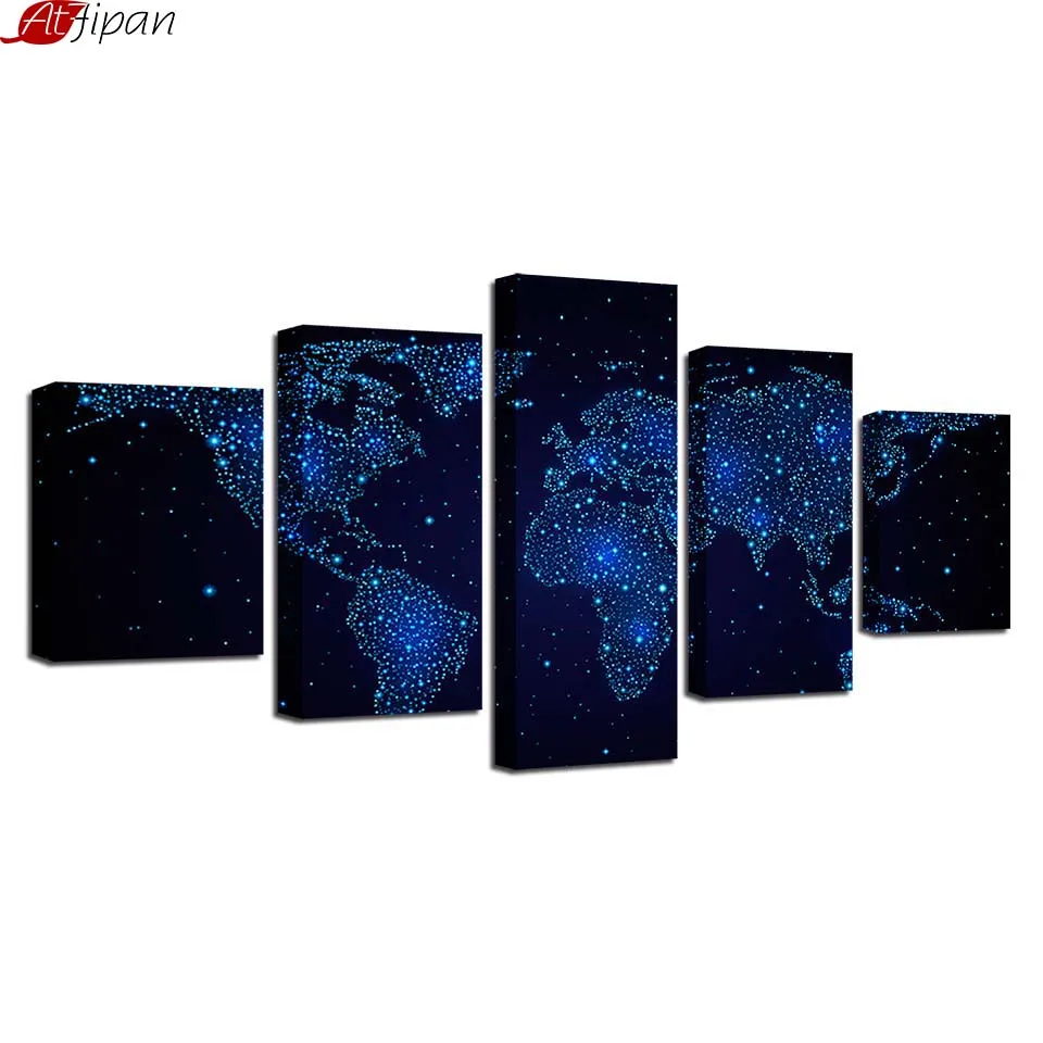 Home Decoration Wall Art Pictures Modern 5 Panel Starry Sky Map For Living Room HD Printed Painting On Canvas Posters Frame
Home Decoration Wall Art Pictures Modern 5 Panel Starry Sky Map For Living Room HD Printed Painting On Canvas Posters Frame