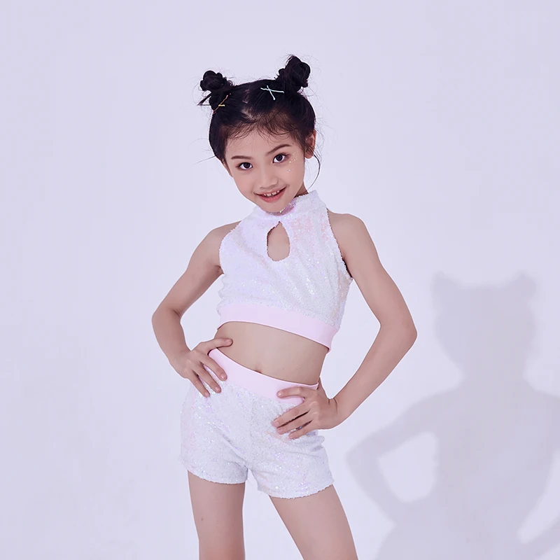 Hip Hop Dance Costumes Kids Sequin Vest Top Shorts Girls Dancing Outfit Jazz Street Dance Clothing Cheerleading Costume DNV10139
Hip Hop Dance Costumes Kids Sequin Vest Top Shorts Girls Dancing Outfit Jazz Street Dance Clothing Cheerleading Costume DNV10139