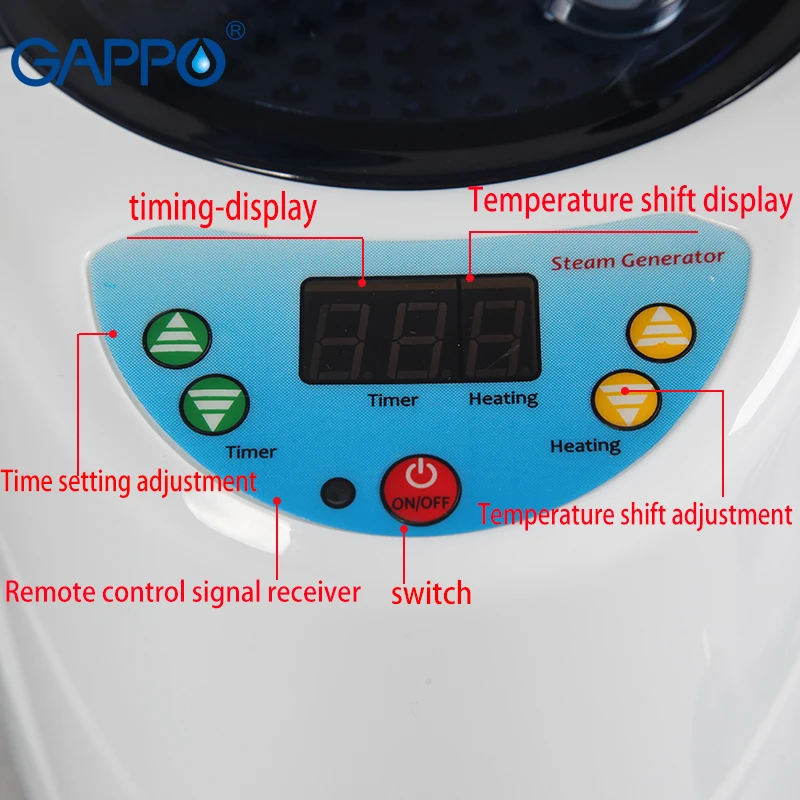 GAPPO Steam Sauna portable steam bath home sauna Household sauna box SPA with steam generator capacity 2L Weight loss
GAPPO Steam Sauna portable steam bath home sauna Household sauna box SPA with steam generator capacity 2L Weight loss