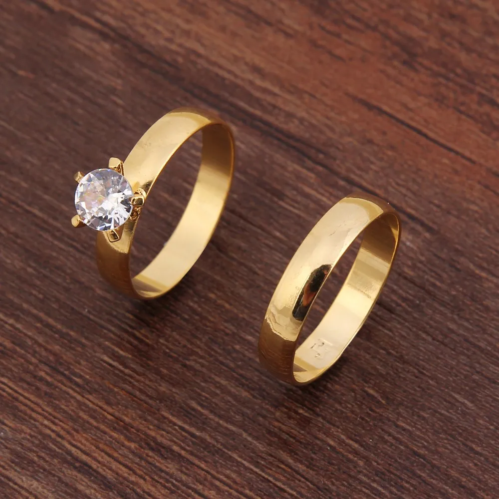 top quality gold cz Wedding bridal Rings For Couple Solid Lover's Engagement Anel crysta lrhinestone wome Inay fashion Jewelry
top quality gold cz Wedding bridal Rings For Couple Solid Lover's Engagement Anel crysta lrhinestone wome Inay fashion Jewelry