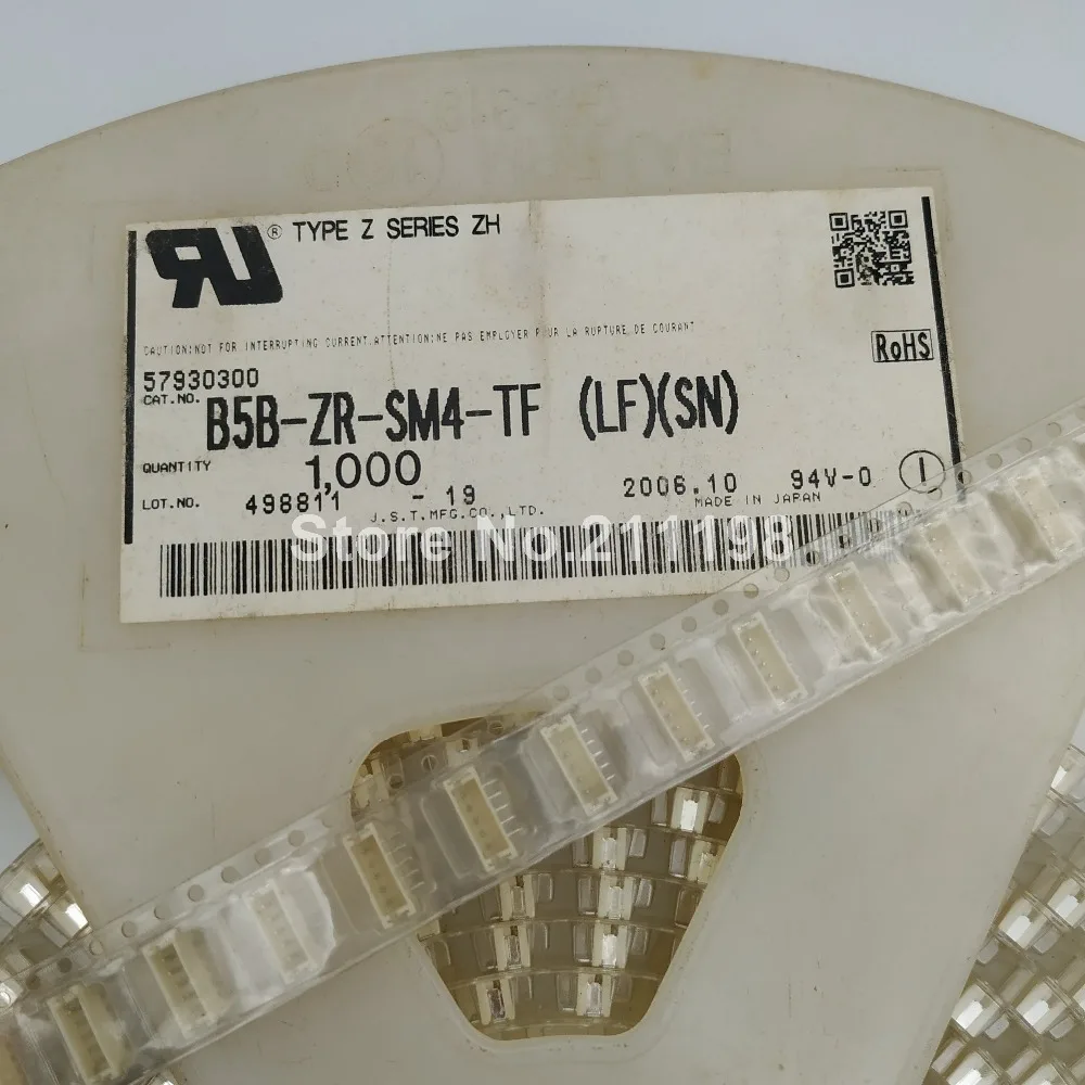 10 шт./лот оригинальный B5B-Zr-Sm4-Tf разъем Zr серии 5 положение 1 мм Шаг поверхностного