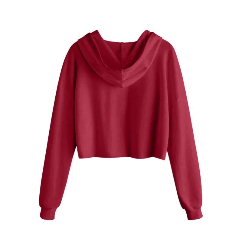 Fashion Letter Printed Hoodie Casual Crop Tops Short Pullover Women Long Sleeve Drawstring Hooded
Fashion Letter Printed Hoodie Casual Crop Tops Short Pullover Women Long Sleeve Drawstring Hooded