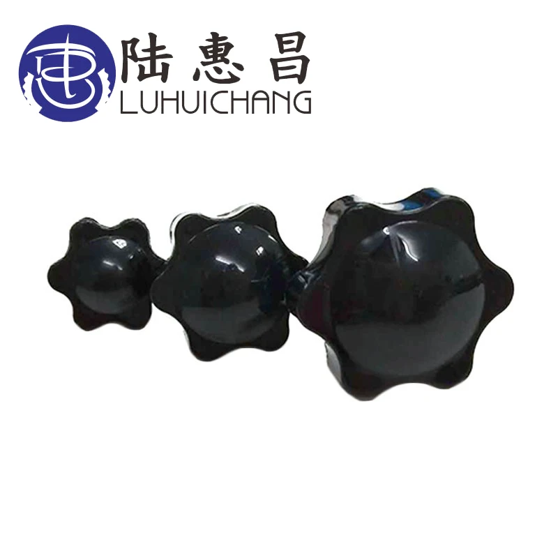 luchang M5*8 Thread Replacement Male Thread Head Diameter 25MM Star Hand Knob Tightening Screw Black Silver Tone 25#
luchang M5*8 Thread Replacement Male Thread Head Diameter 25MM Star Hand Knob Tightening Screw Black Silver Tone 25#