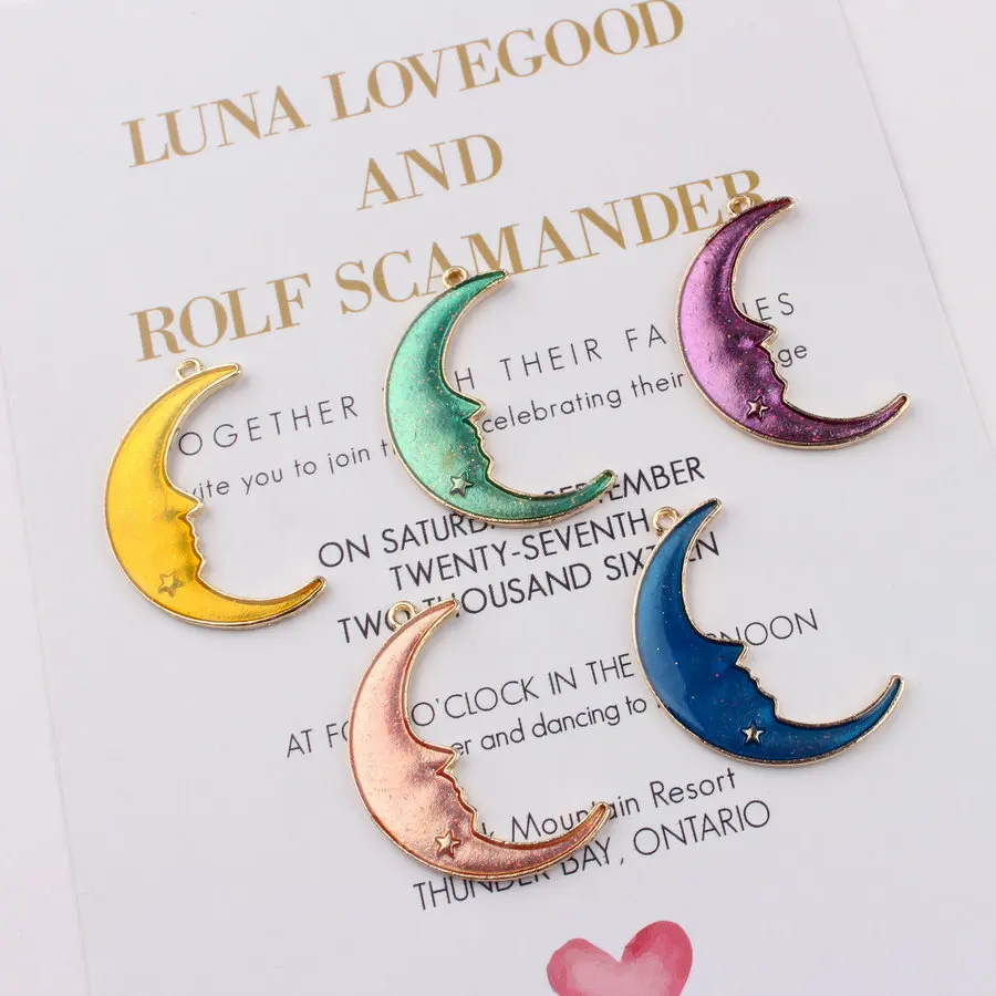 10pcs/lot Trendy Moon Gold-colour Enamel Charms Pendant Braclets Jewelry finding DIY Craft
10pcs/lot Trendy Moon Gold-colour Enamel Charms Pendant Braclets Jewelry finding DIY Craft