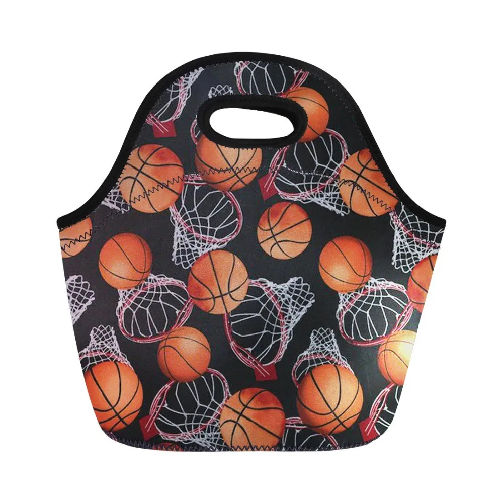 ThiKin баскетбольные мячи портативные Изолированные сумки для обеда неопреновые
