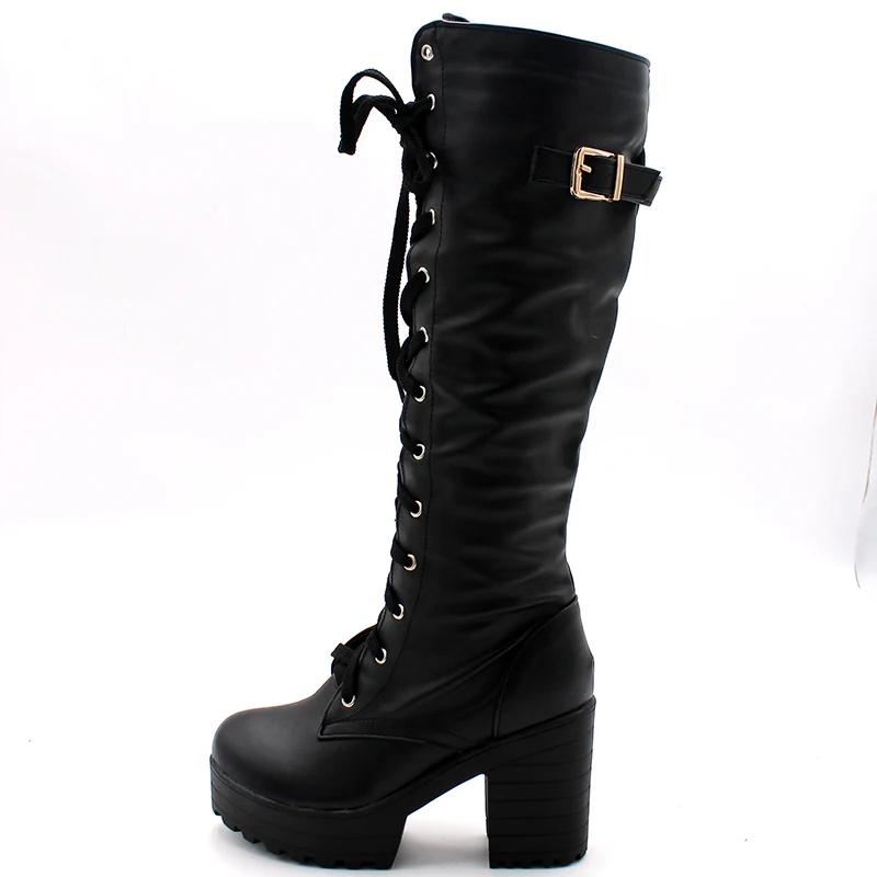 ENMAYER High Heels Round Toe Winter Boots Shoes Woman Riding Size 34-43 Knee-high Boots Platform Shoes Cross-tied White Shoes
ENMAYER High Heels Round Toe Winter Boots Shoes Woman Riding Size 34-43 Knee-high Boots Platform Shoes Cross-tied White Shoes