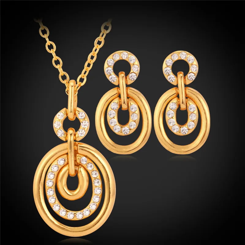 Yellow Gold Color Austrian Rhinestone Necklace Pendant Earrings Choker Necklace Jewelry Set For Women Jewelry MGC PE646
Yellow Gold Color Austrian Rhinestone Necklace Pendant Earrings Choker Necklace Jewelry Set For Women Jewelry MGC PE646