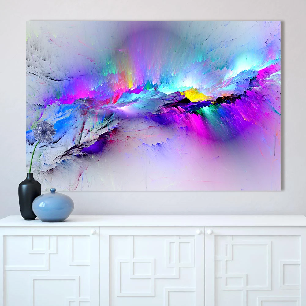 CHENFART Wall Art Canvas Painting Abstract Unreal Pink Cloud Landscape Pictures For Living Room Home Decor No Frame
CHENFART Wall Art Canvas Painting Abstract Unreal Pink Cloud Landscape Pictures For Living Room Home Decor No Frame