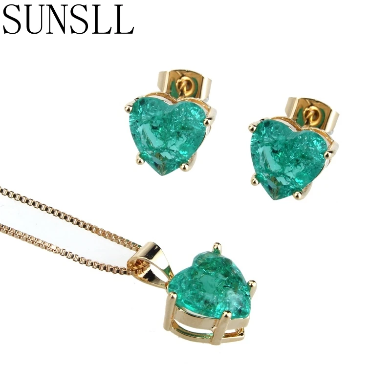 SUNSLL New Designed Gold Copper Multicolors Cubic Zirconia Delicate Bridal Wedding Necklace/Earrings Jewelry Feminina Gift Party
SUNSLL New Designed Gold Copper Multicolors Cubic Zirconia Delicate Bridal Wedding Necklace/Earrings Jewelry Feminina Gift Party