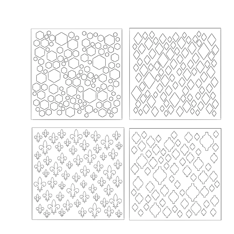 Diamond Hexagon Lantern Plastic Stencils For DIY Scrapbooking Paper Cards Crafts Drawing Sheets Templates
Diamond Hexagon Lantern Plastic Stencils For DIY Scrapbooking Paper Cards Crafts Drawing Sheets Templates