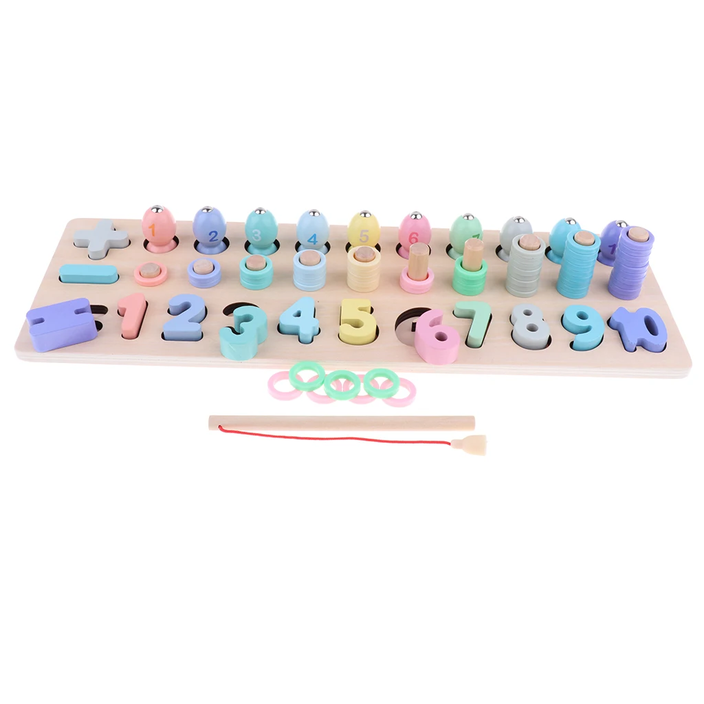 Wooden Montessori Learning Toys - Number Puzzle Color Shape Stacker Ring Stacker & Fishing Toy Early Development Toy
Wooden Montessori Learning Toys - Number Puzzle Color Shape Stacker Ring Stacker & Fishing Toy Early Development Toy