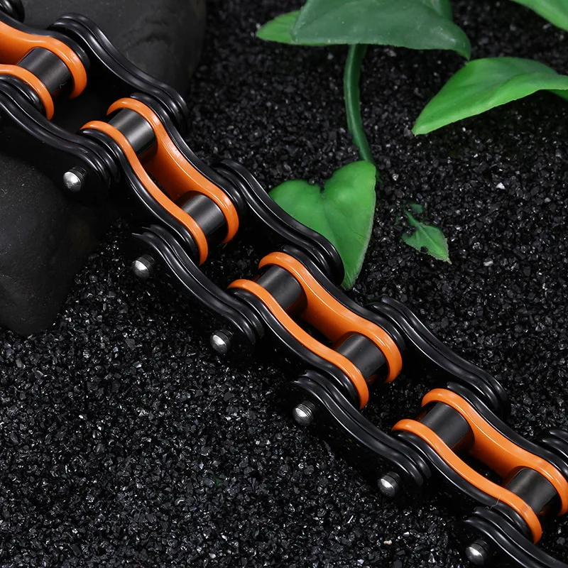 New jewelry wholesale multi - color inter phase chain bracelet titanium steel men 's | Украшения и аксессуары