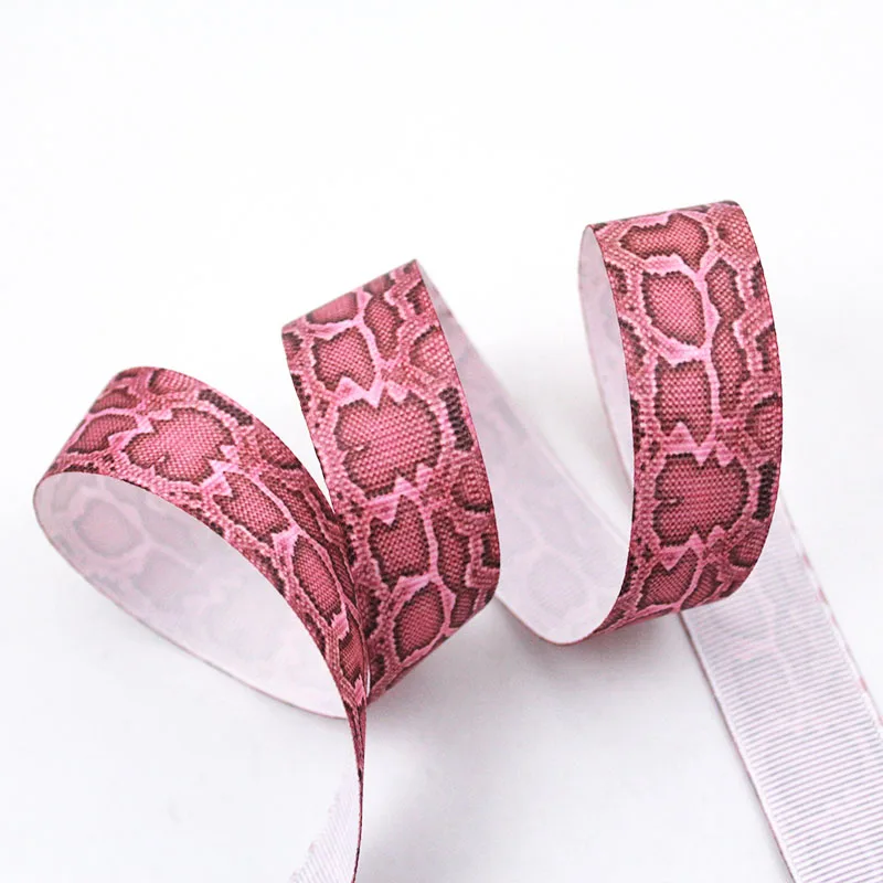 Snakeskin pattern printed grosgrain ribbon stripe ribbon 9mm-75mm 10/25/50 yards wedding decorative ribbons DIY craft webbing
Snakeskin pattern printed grosgrain ribbon stripe ribbon 9mm-75mm 10/25/50 yards wedding decorative ribbons DIY craft webbing