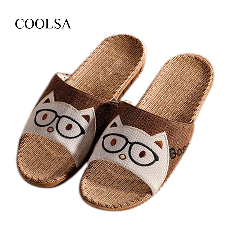 Мужские шлепанцы COOLSA, льняные шлепанцы на плоской подошве, с изображением кота, домашние льняные шлепанцы для ванной, пляжные шлепанцы
Мужские шлепанцы COOLSA, льняные шлепанцы на плоской подошве, с изображением кота, домашние льняные шлепанцы для ванной, пляжные шлепанцы