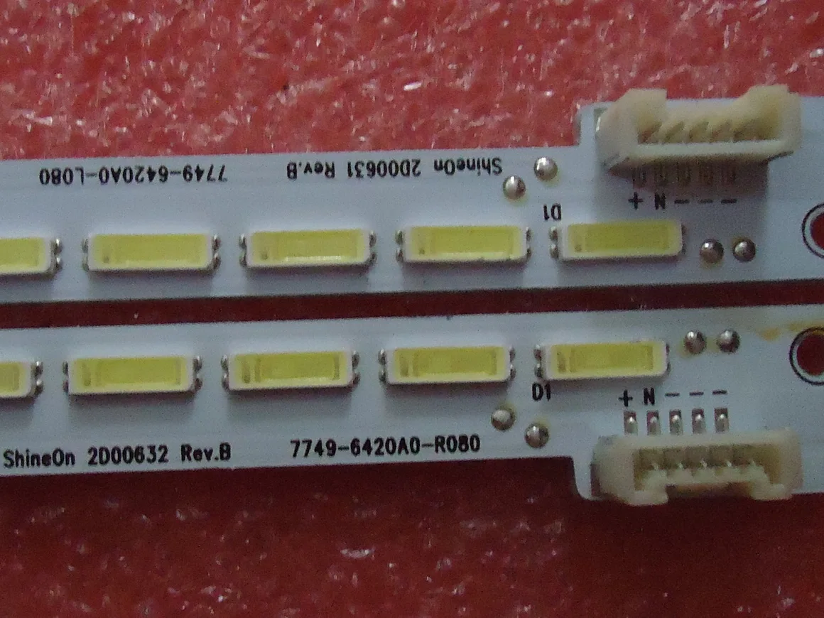 Для skyworth 42E500E товар лампы фотолампы 7710-642000-L080/R080 1 шт. = 54 светодиода 475 мм
Для skyworth 42E500E товар лампы фотолампы 7710-642000-L080/R080 1 шт. = 54 светодиода 475 мм