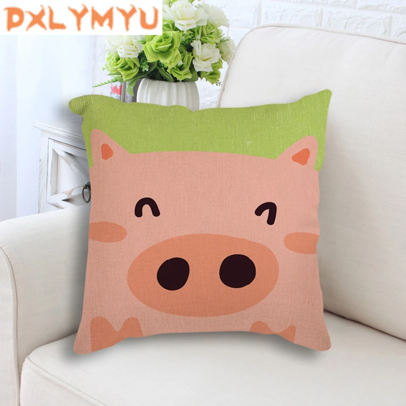 Cartoon Animal Bear Pig Cat Pattern Pillowcase Cotton Linen Decorative Cushion for Sofa 18x18 Inches Throw Pillow Cushion
Cartoon Animal Bear Pig Cat Pattern Pillowcase Cotton Linen Decorative Cushion for Sofa 18x18 Inches Throw Pillow Cushion