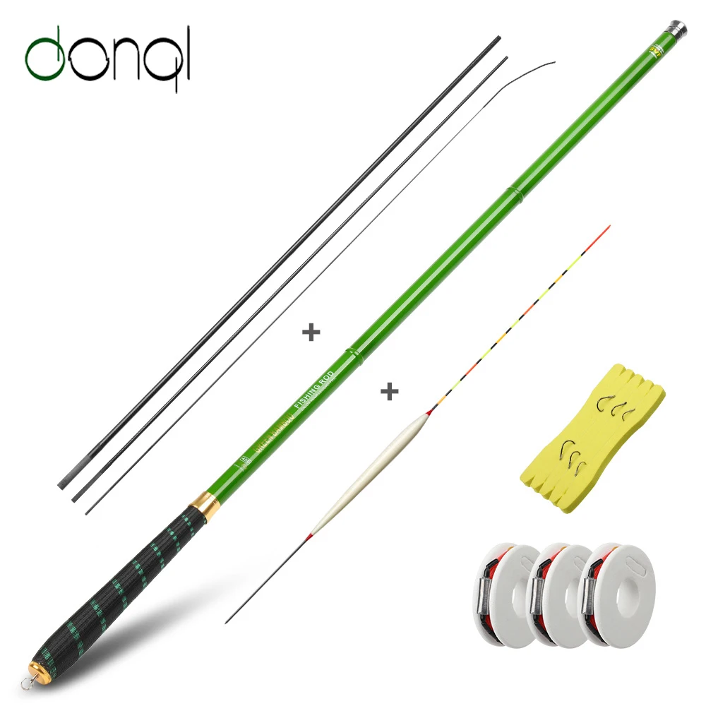 DONQL Ultra-light Telescopic Fishing Rod Carbon Fiber Carp Feeder Rod 3.6-7.2m Portable Hand Pole Fishing Tackle
DONQL Ultra-light Telescopic Fishing Rod Carbon Fiber Carp Feeder Rod 3.6-7.2m Portable Hand Pole Fishing Tackle