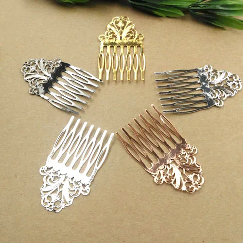 38x65mm Mix colors Vintage Filigree Flower 7 teeth Wedding Bridal Hair Combs for Brides Headpiece Flower Hairwear Accessories
38x65mm Mix colors Vintage Filigree Flower 7 teeth Wedding Bridal Hair Combs for Brides Headpiece Flower Hairwear Accessories