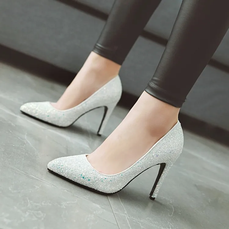 Fanyuan 2019 Brand dropship plus Size 34-43 women shoes sexy pointed toe thin high heels bling upper party bride pumps woman
Fanyuan 2019 Brand dropship plus Size 34-43 women shoes sexy pointed toe thin high heels bling upper party bride pumps woman