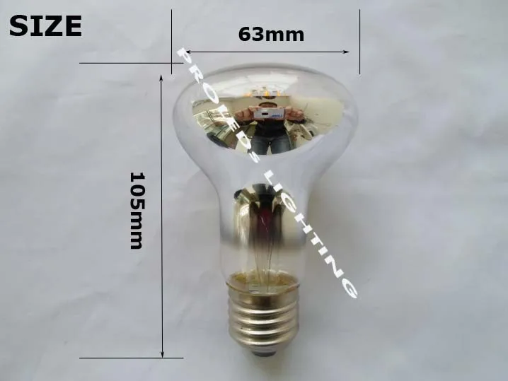 Wholesales DHL shipping E27 6W LED bulb R63 bombilla LED luminaria dia63mm 650lm equal to 60W incandescent bulbs
Wholesales DHL shipping E27 6W LED bulb R63 bombilla LED luminaria dia63mm 650lm equal to 60W incandescent bulbs