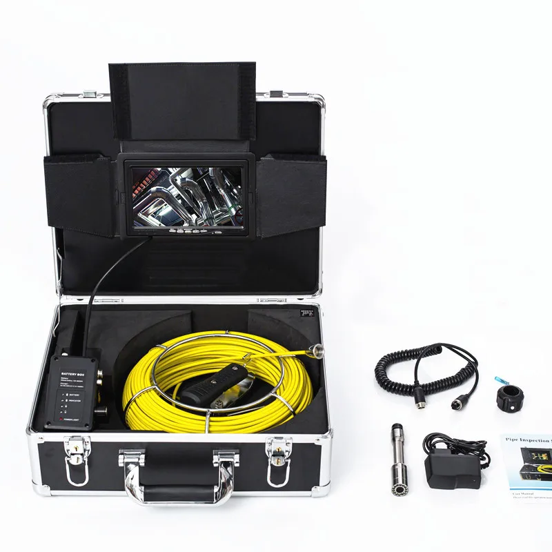 20M Cable Industrial Pipeline Endoscope 23MM Camera Head 7" LCD Handheld Sewer Pipe Inspection Camera Used for Pipe Inspection
20M Cable Industrial Pipeline Endoscope 23MM Camera Head 7" LCD Handheld Sewer Pipe Inspection Camera Used for Pipe Inspection