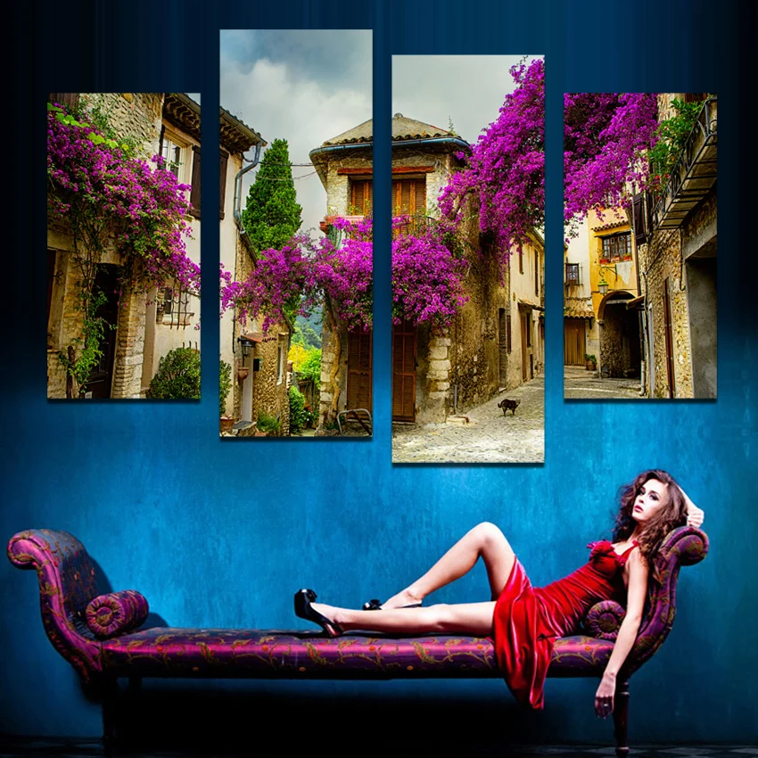 Hot sell 4 Panels Beauty Town View Canvas Painting for Living Room Wall Art Picture Gift Home Decoration Unframed F1863
Hot sell 4 Panels Beauty Town View Canvas Painting for Living Room Wall Art Picture Gift Home Decoration Unframed F1863