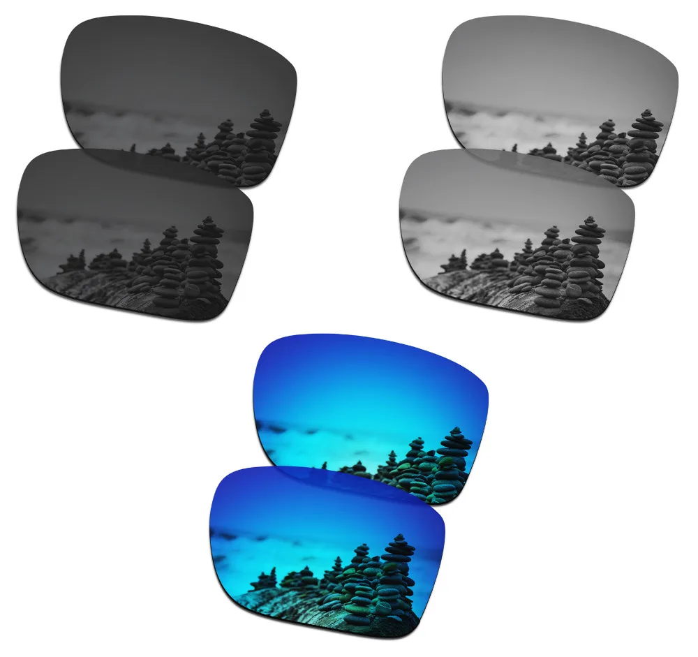 SmartVLT 3 Pairs Polarized Sunglasses Replacement Lenses for Oakley Holbrook Metal Black and Silver Titanium and Ice Blue
SmartVLT 3 Pairs Polarized Sunglasses Replacement Lenses for Oakley Holbrook Metal Black and Silver Titanium and Ice Blue