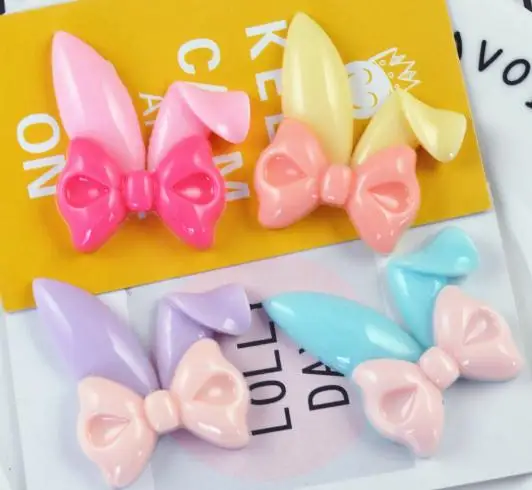 100pcs Rabbit ears bowknot Resin Beads Decoration Crafts Flatback Cabochon Scrapbooking Fit Phone Embellishments Diy Accessories
100pcs Rabbit ears bowknot Resin Beads Decoration Crafts Flatback Cabochon Scrapbooking Fit Phone Embellishments Diy Accessories