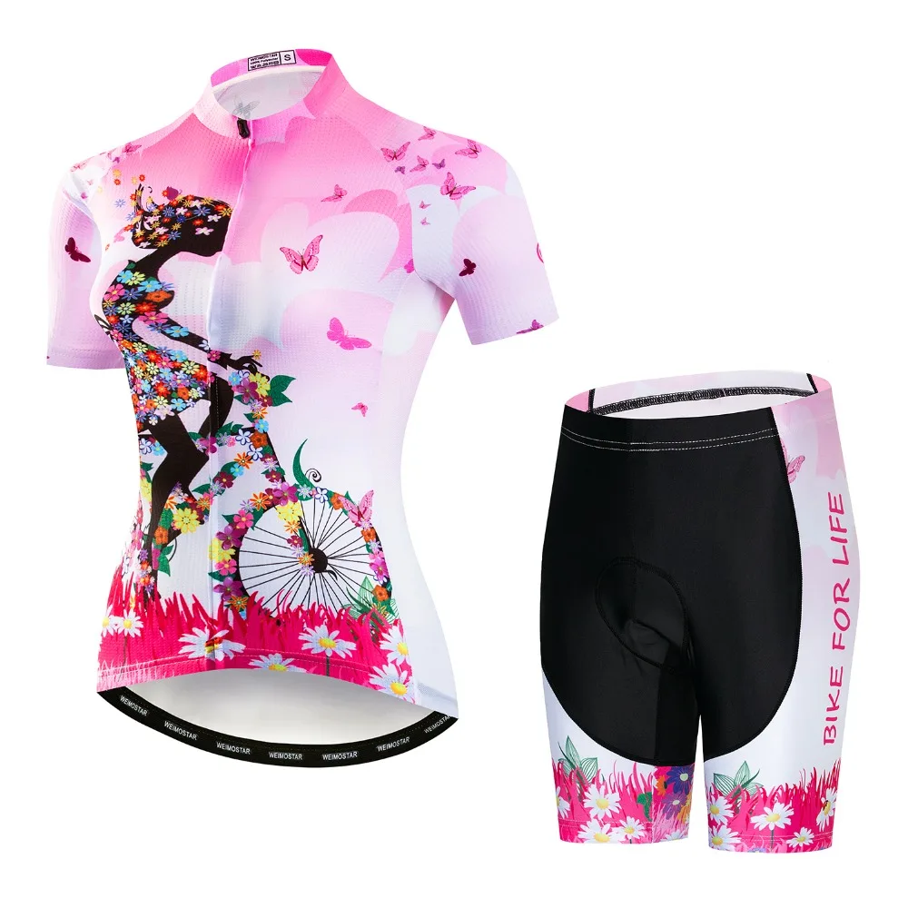 Women Cycling Clothing Set Bike Clothing Breathable Anti-UV Bicycle Wear/Short Sleeve Cycling Jersey Sets Youth Top+shorts
Women Cycling Clothing Set Bike Clothing Breathable Anti-UV Bicycle Wear/Short Sleeve Cycling Jersey Sets Youth Top+shorts