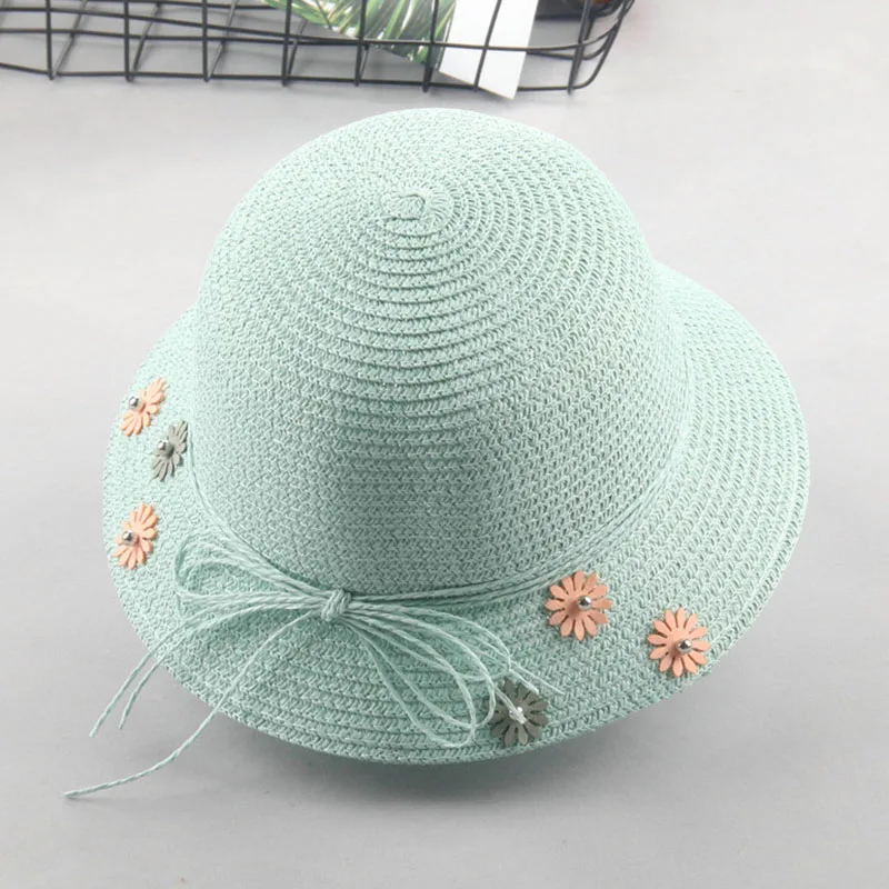 New Sunscreen child Girl adult female Women summer hat British retro bow princess curling straw beach Small flowers hat 2mz67
New Sunscreen child Girl adult female Women summer hat British retro bow princess curling straw beach Small flowers hat 2mz67
