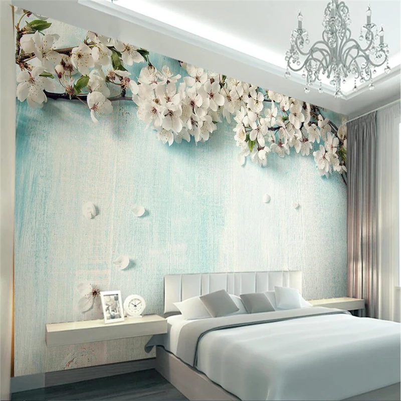 beibehang Custom Photo Wallpaper 3D Fresco Simple European Fresh Blue Wood Tree Sakura Background Wall Mural papel de parede
beibehang Custom Photo Wallpaper 3D Fresco Simple European Fresh Blue Wood Tree Sakura Background Wall Mural papel de parede