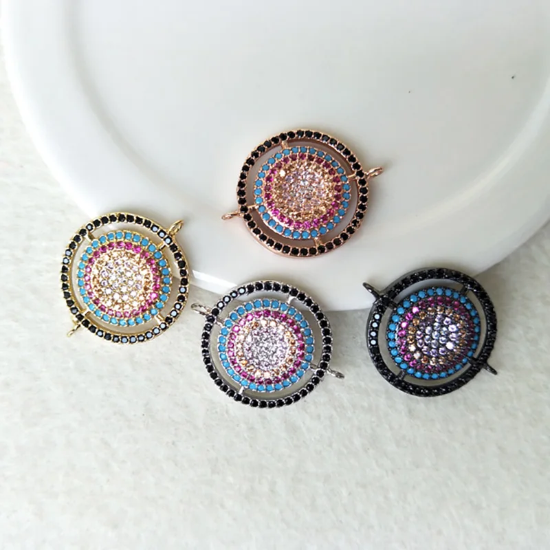 10Pcs Turkish Style Double Bails Connector,Micro pave CZ zircon Round Beads Charms,DIY Bracelet necklace Jewelry Finding CT114
10Pcs Turkish Style Double Bails Connector,Micro pave CZ zircon Round Beads Charms,DIY Bracelet necklace Jewelry Finding CT114