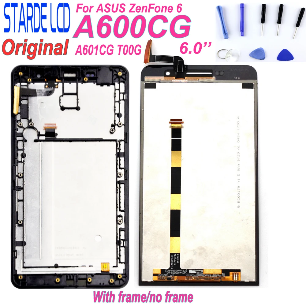 Оригинальный 6,0 "1280x720 IPS дисплей для ASUS ZenFone 6 A600CG A601CG T00G ЖК сенсорный экран дигитайзер Запасные части
Оригинальный 6,0 "1280x720 IPS дисплей для ASUS ZenFone 6 A600CG A601CG T00G ЖК сенсорный экран дигитайзер Запасные части