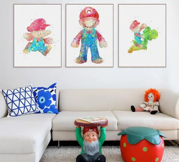 Watercolor Cartoon Canvas Art Print Poster Wall Pictures for Living Room Home Decoration for kids room Wall Decor
Watercolor Cartoon Canvas Art Print Poster Wall Pictures for Living Room Home Decoration for kids room Wall Decor