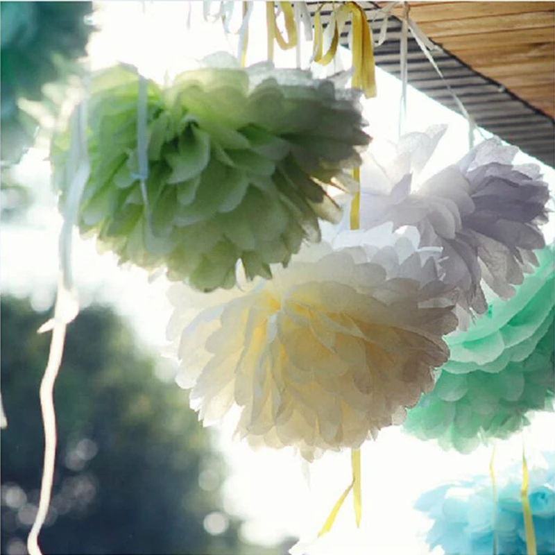 10pcs Hot selling 12"(30 cm) Wedding Decorative Props Tissue Paper Pompoms Pom Poms Balls Wedding Party Home Decor
10pcs Hot selling 12"(30 cm) Wedding Decorative Props Tissue Paper Pompoms Pom Poms Balls Wedding Party Home Decor