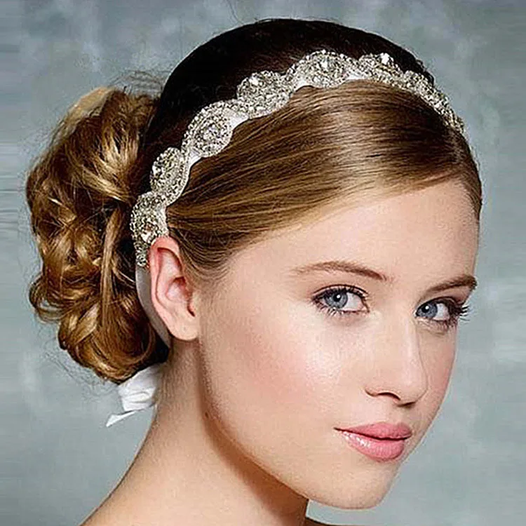 European Luxury Crystal Chaton Bride Hair Band Wedding Hair Headdress Headpieces
European Luxury Crystal Chaton Bride Hair Band Wedding Hair Headdress Headpieces