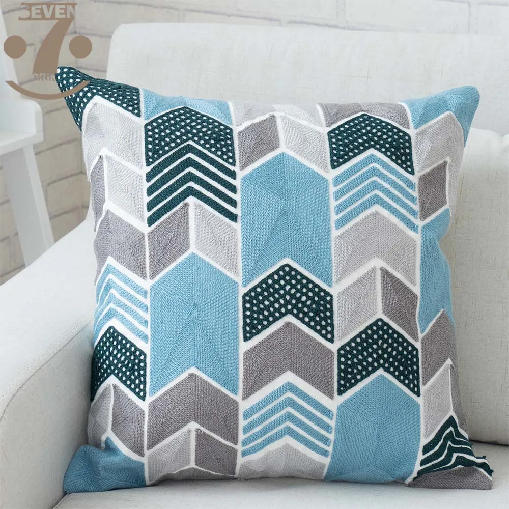 Free Shipping High Quality Thick Knitting Wool Embroidered Yellow Red Blue Grey Geometric 45x45cm Square Pillow Cover
Free Shipping High Quality Thick Knitting Wool Embroidered Yellow Red Blue Grey Geometric 45x45cm Square Pillow Cover