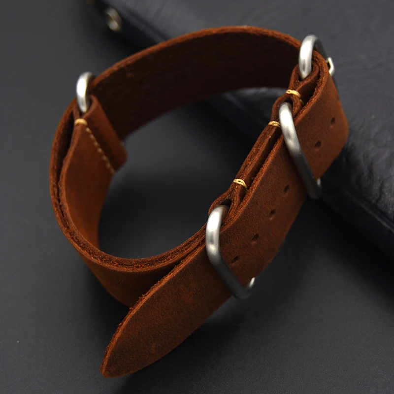 18mm 20mm 22mm 24mm 26mm High-end Crazy horse skin Watch Strap Vintage Genuine Leather for NATO ZULU brown Watch Band Bracelet
18mm 20mm 22mm 24mm 26mm High-end Crazy horse skin Watch Strap Vintage Genuine Leather for NATO ZULU brown Watch Band Bracelet