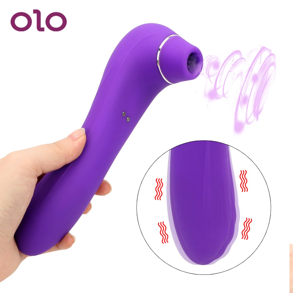 

OLO 10 Speeds Clit Sucker Vibrator Tongue Vibrating Nipple Sucking Oral Licking Silicone Clitoral Stimulator Sex Toys for Women
