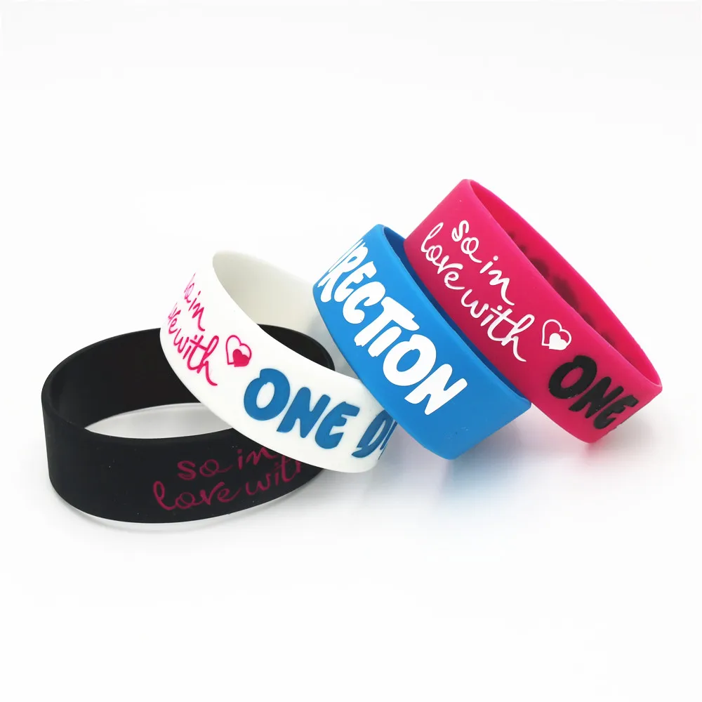 4PCS in Love with One Direction Silicone Wristband Wide 1D Silicone Bracelets & Bangles Music Bands Fans Women Men Jewelry SH205
4PCS in Love with One Direction Silicone Wristband Wide 1D Silicone Bracelets & Bangles Music Bands Fans Women Men Jewelry SH205