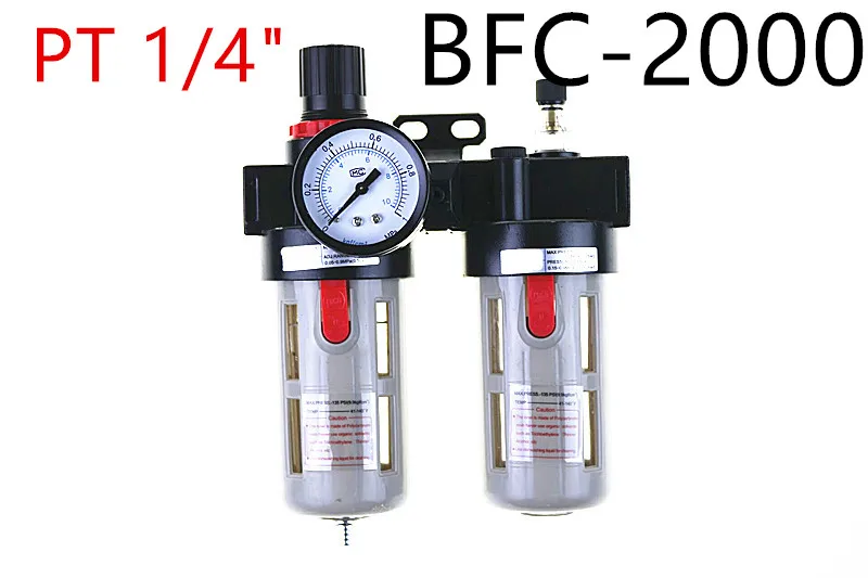 BFC2000 1/4 "Регулятор воздушного фильтра комбинированный смазка, FRL Two Union Treatment ,BFR2000 + BL2000
BFC2000 1/4 "Регулятор воздушного фильтра комбинированный смазка, FRL Two Union Treatment ,BFR2000 + BL2000