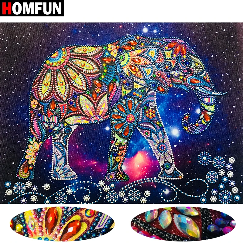 Алмазная живопись HOMFUN особой формы, слон, сделай сам, алмазная вышивка, животное, алмазная 5D картина стразы, подарок, 40x30 см
Алмазная живопись HOMFUN особой формы, слон, сделай сам, алмазная вышивка, животное, алмазная 5D картина стразы, подарок, 40x30 см