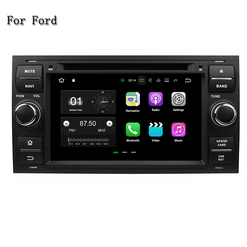 Android 8 1 ram 2G Автомобильный dvd плеер gps Navi авто стерео блок для Ford FOCUS Mondeo S MAX C Galaxy Fiesta